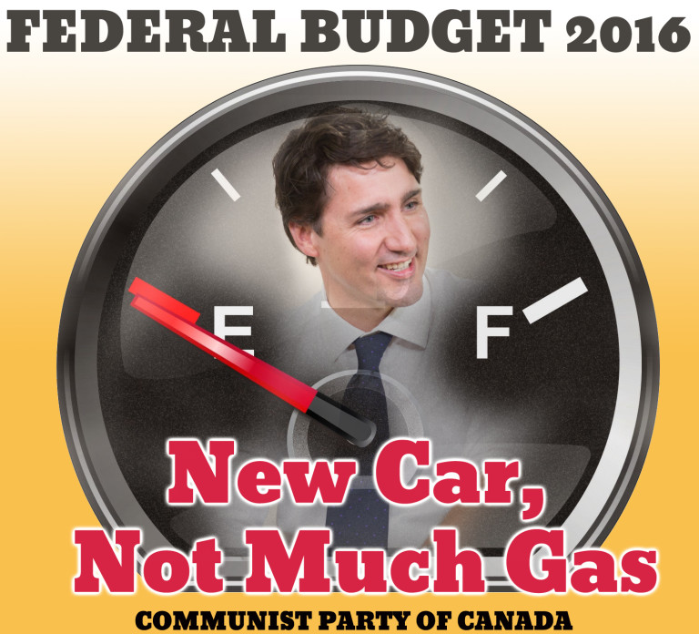 2016 Federal Budget:  New Car – Not Much Gas