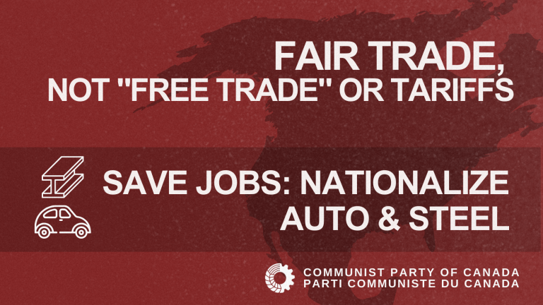 Fair trade, not “free trade” or tariffs