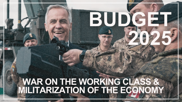 Budget 2025: War on the working class, militarization of the economy and a foreign policy of war and aggression
