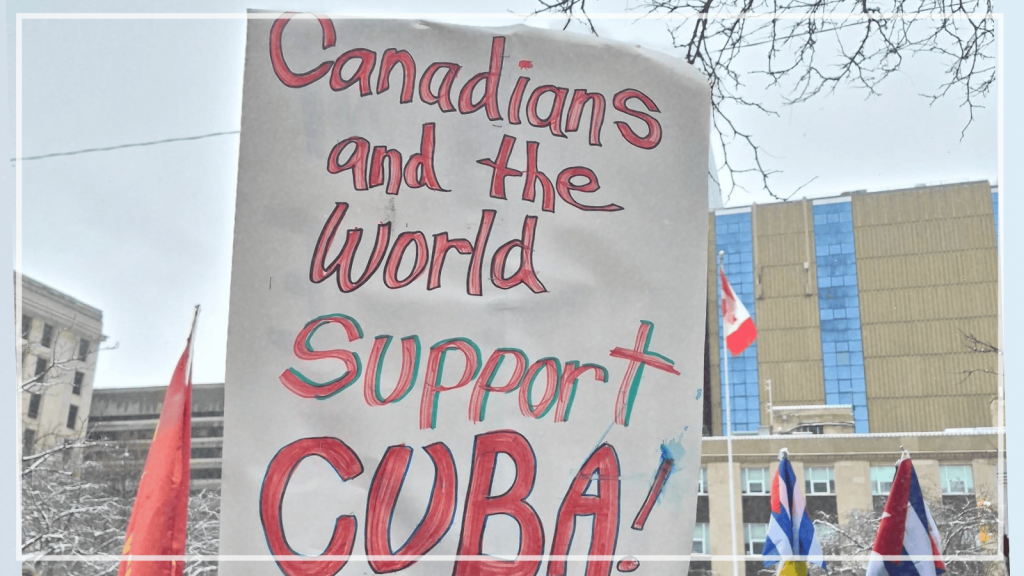 The Communist Party salutes cross-Canada Day of Action in solidarity with Cuba